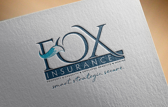 Mockup of logo for Fox Insurance